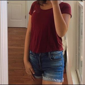 maroon elephant shirt